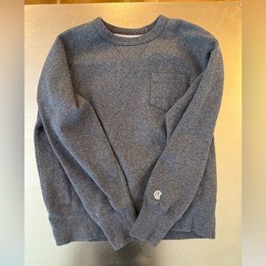 todd synder champion crew neck in grey as small